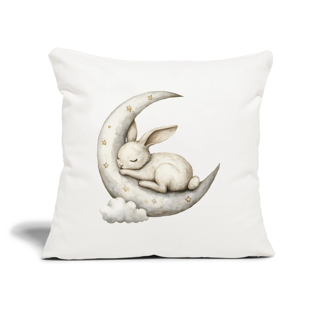 Mond Kaninchen Kissen 45cm x 45cm ( inkl. Füllung ) - Naturweiß 