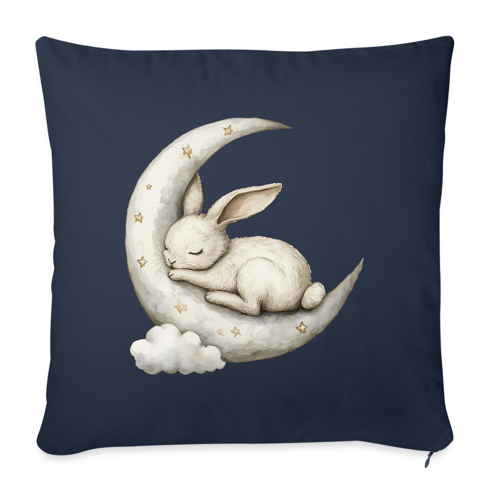 Mond Kaninchen Kissen 45cm x 45cm ( inkl. Füllung ) - Navy