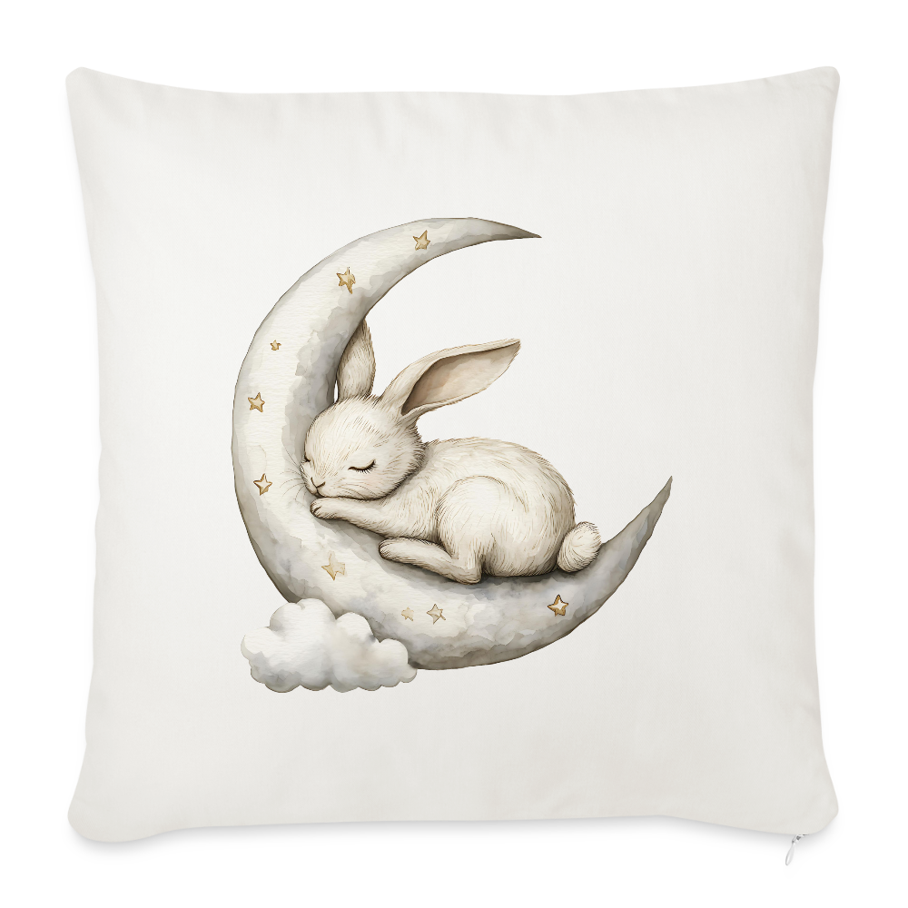 Mond Kaninchen Kissen 45cm x 45cm ( inkl. Füllung ) - Naturweiß 