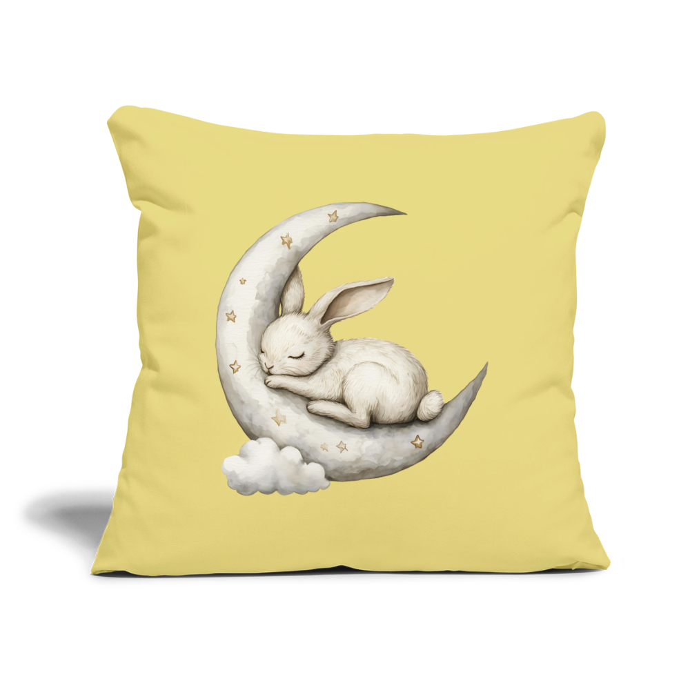 Mond Kaninchen Kissen 45cm x 45cm ( inkl. Füllung ) - Hellgelb