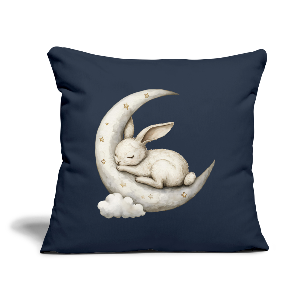 Mond Kaninchen Kissen 45cm x 45cm ( inkl. Füllung ) - Navy